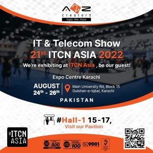 Read more about the article A2Z Creatorz welcome you on IT & Telecom Show 21st, ITCN Asia 2022 at Hall-01 booth A 15 – 17
