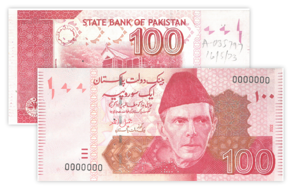 100 Rupees Bank Note